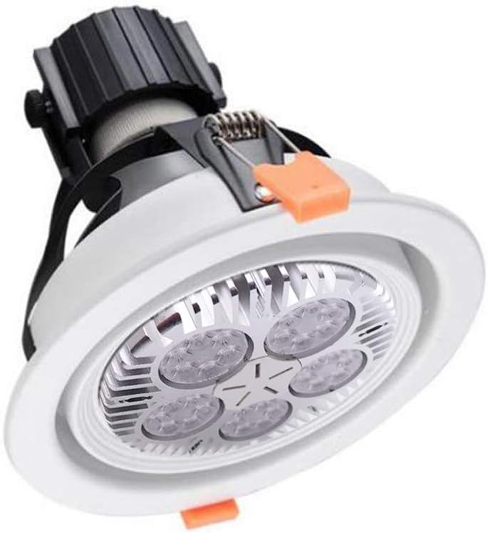 Aolyty 45w (85W Equivalent) PAR38 LED Bulb White 6000K 3500lm E26 Base 35 Degree Beam Angle Track Spotlight with Fan AC 120v