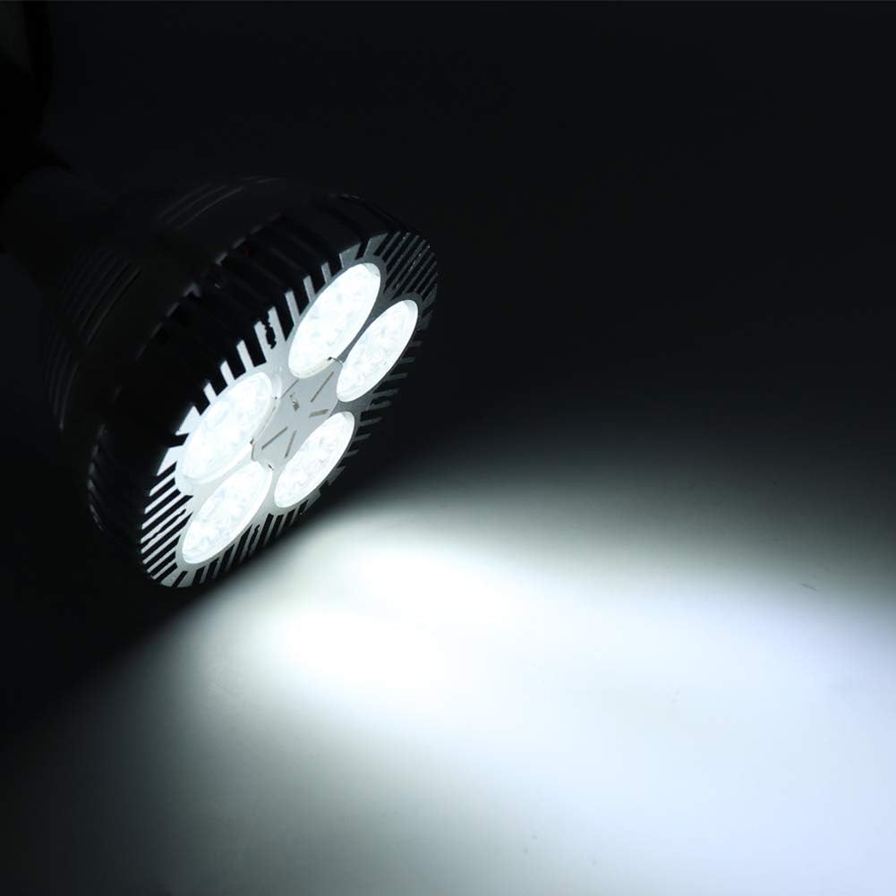 Aolyty 45w (85W Equivalent) PAR38 LED Bulb White 6000K 3500lm E26 Base 35 Degree Beam Angle Track Spotlight with Fan AC 120v
