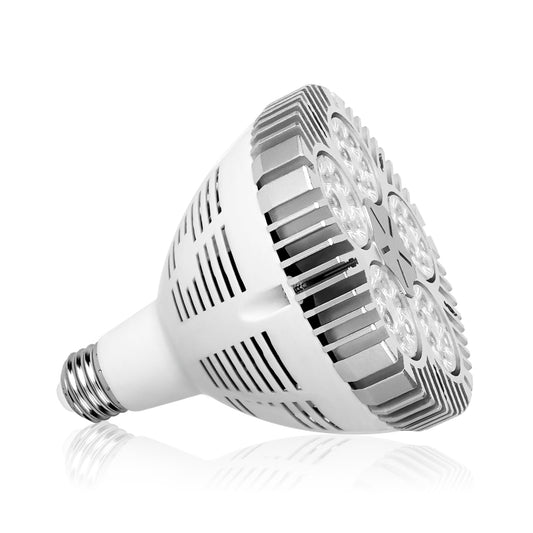 Aolyty 45w (85W Equivalent) PAR38 LED Bulb Natural White 4000K 3500lm E26 Base 35 Degree Beam Angle Track Spotlight with Fan AC 120v (Natural White)