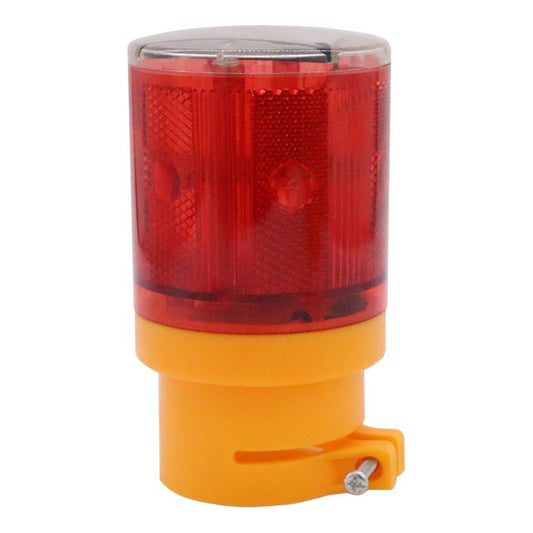 Aolyty LED Solar Strobe Warning Light Flashing Construction Safety Road Barricade Traffic Automatic Vehicle Signal Beacon Lamp Waterproof Automatically Turn on