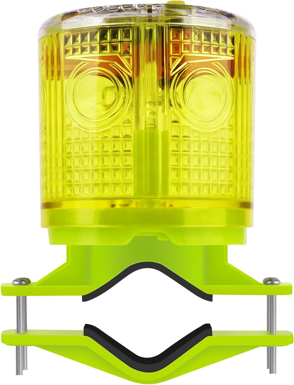 Aolyty Solar Strobe Warning Light IP54 Waterproof LED Flashing Safety Light Bright Warning Lamp Outdoor with Switch for Construction Traffic Dock Marine Beacon Road Signs (Green)