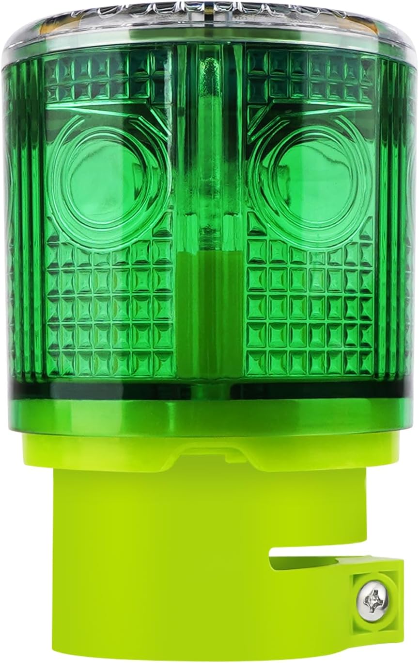 Aolyty Solar Strobe Warning Light 360 Degree Super Bright Waterproof IP54 for Construction Traffic Dock Marine Light Control Flashing (Red)